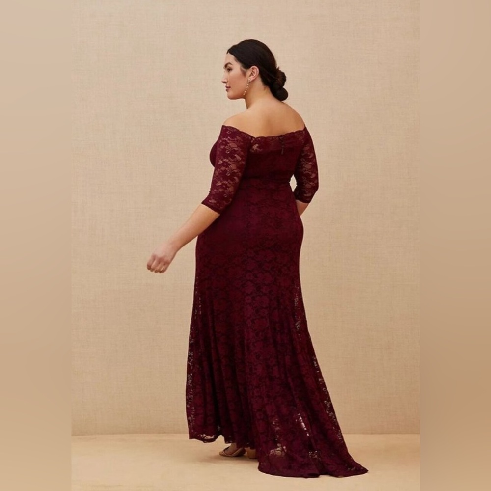 Torrid Special Occasion Burgundy Dress